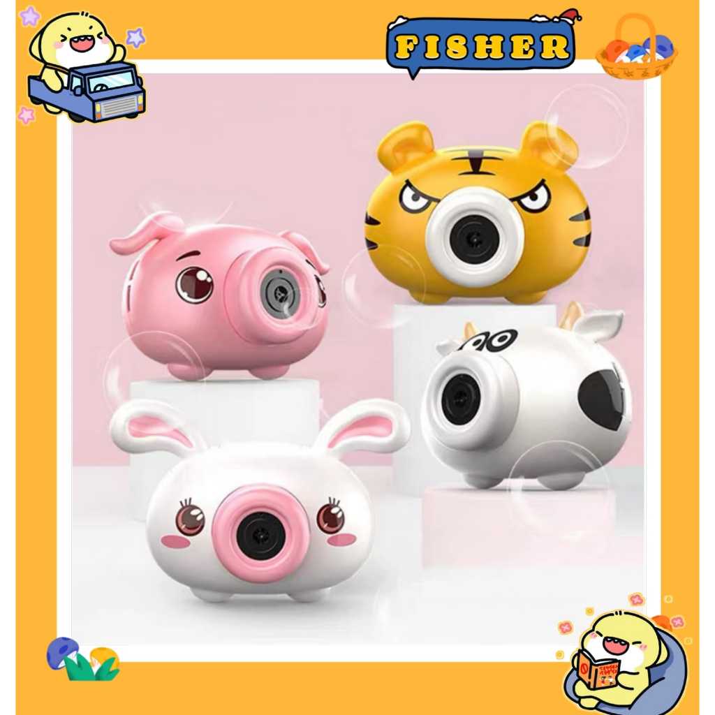 [Pickasnap] Bubble camera bear mainan kamera balon sabun | Mainan gelembung