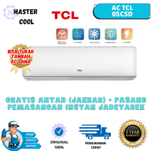 TCL AC STANDARD LOW WATT 1/2 PK -TAC-05CSD/XA