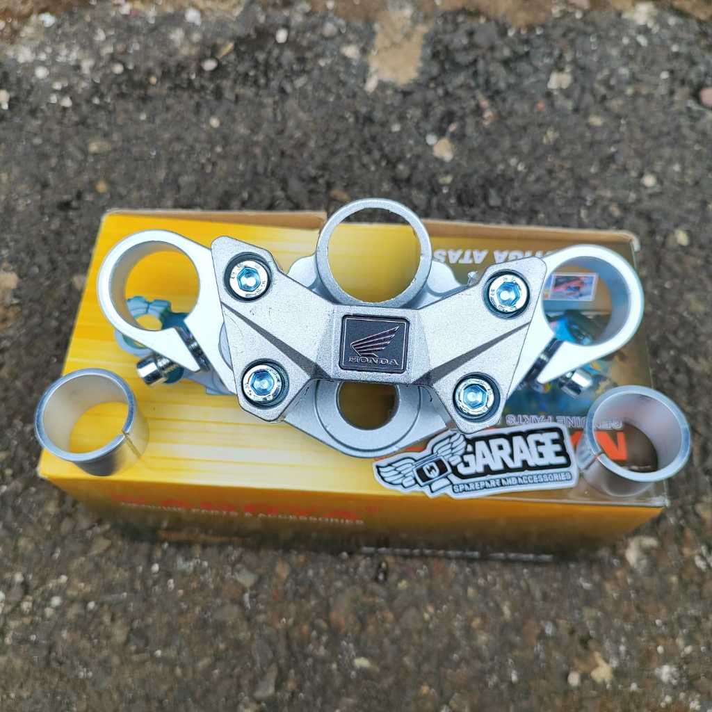 Segitiga Atas Ninja RR Segi tiga stang stir dudukan stang atas ninja RR As 33 PNP As 31 shock depan 