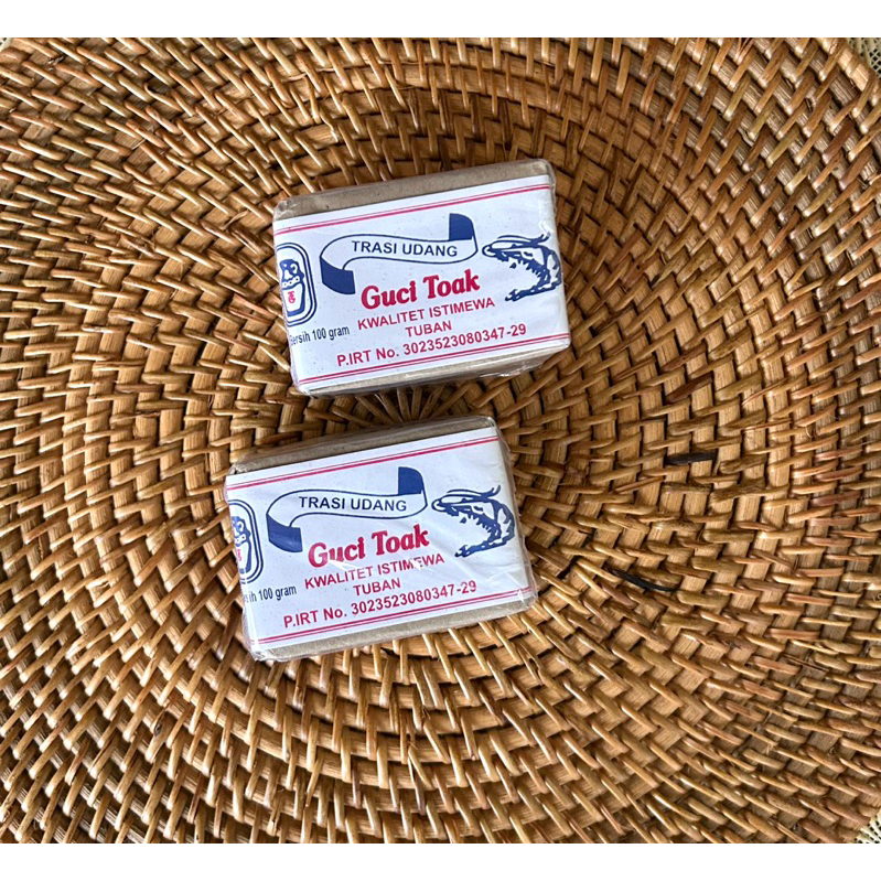 

Trasi Udang cap Guci Toak 100 gr Asli Tuban