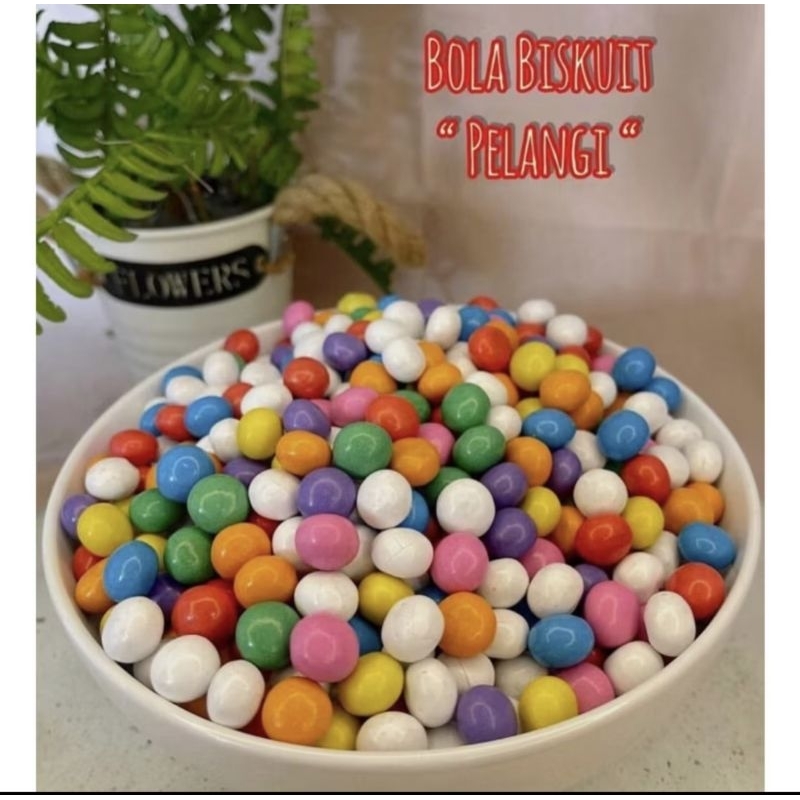 

Bola coklat warna warni 500gr