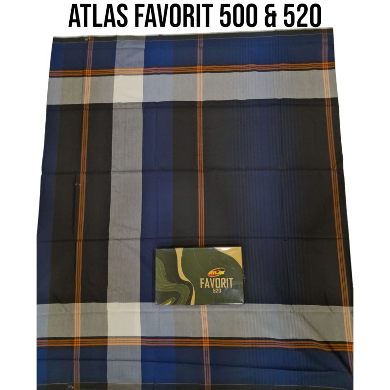 Sarung Atlas Favorit 500 dan 520 Polos  kotak-kotak