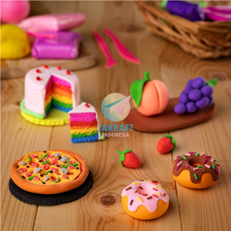 

(1 Pcs) Lilin Mainan LYRA Modelling Clay 500g Doh Plastisin Modello Plasticine Anti Kering Anti