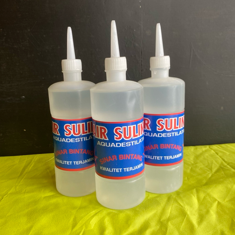 air aki / air acu - suling aquadestilata - sinar bintang - 600Ml