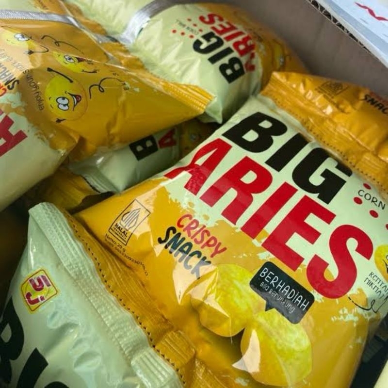 

Ciki Big aries berhadiah uang tunai (ISI 5PCS ) - Ciki berhadiah uang
