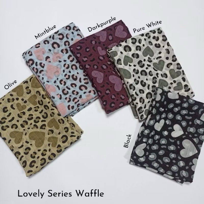 hijab segiempat jilbab motif bunga krudung polycotton kerudung poton tudung segi empat - LOVELY