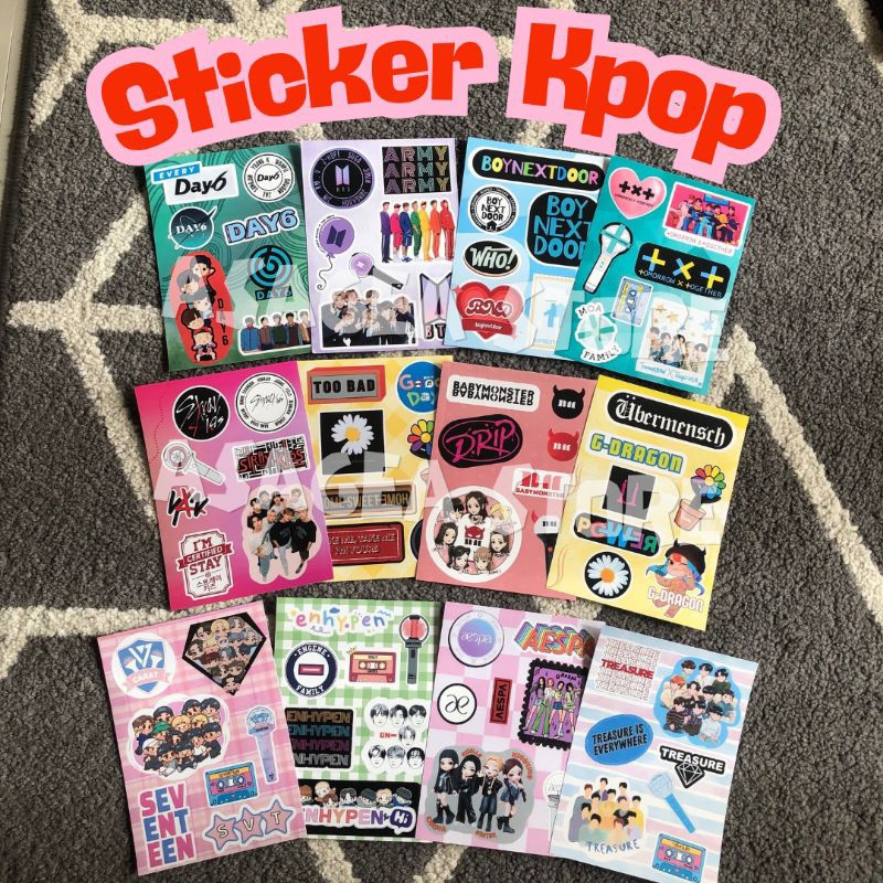 

Sticker sheet Kpop Anti air A6 murah berkualitas