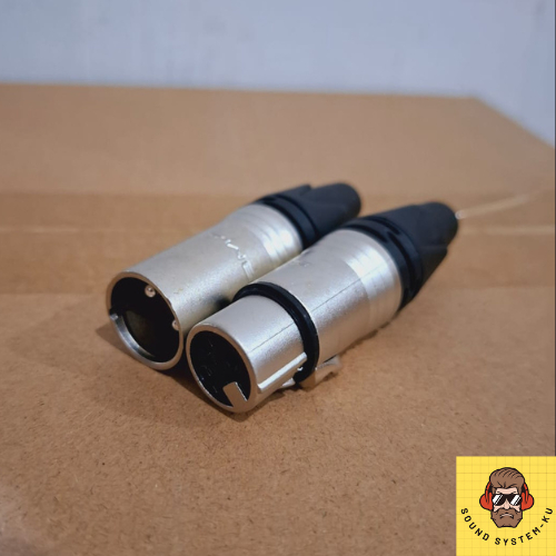 [ SEPASANG ] KONEKTOR XLR BMA JEK SOKET CANON MALE - FEMALE CANON