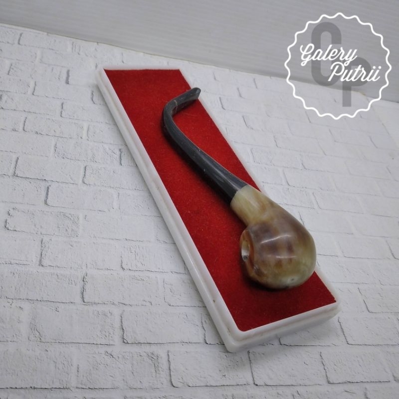 Pipa once / once cangklong tanduk kerbau hitam kombinasi tanduk kerbau bule