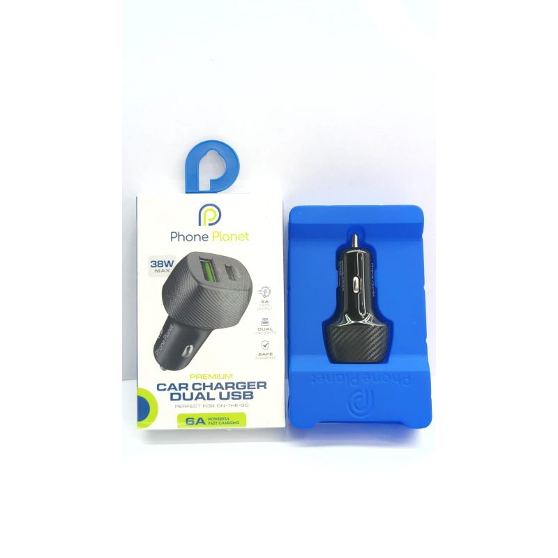 Charger Mobil Charger Motor Fast Charging2 Output usb A+usb C