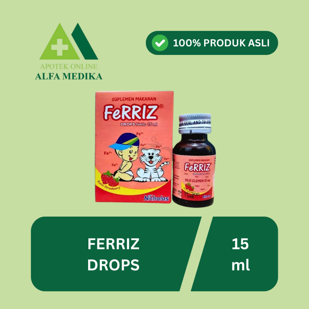 Ferriz Drop Syrup Botol Zat Besi Anak 15ML