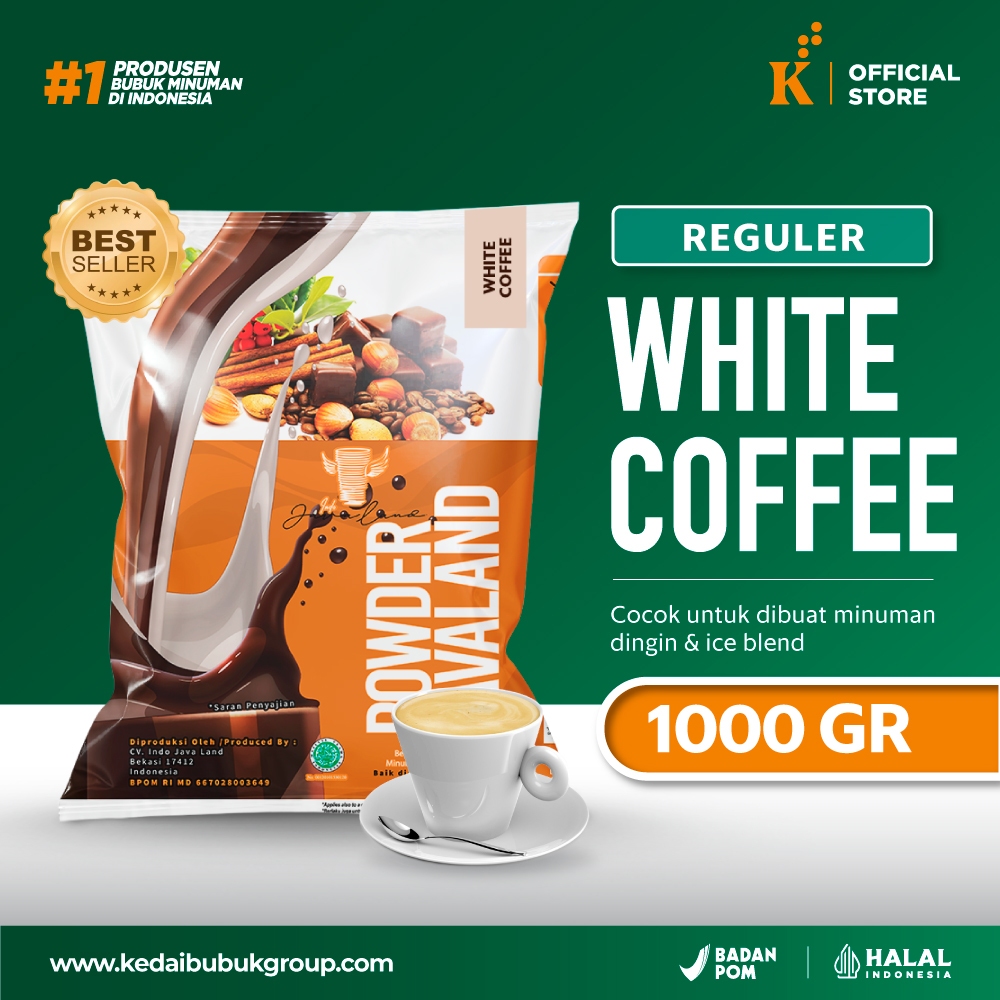 

Bubuk Minuman Bubble Powder Drink White Coffee ORIGINAL Javaland 1kg