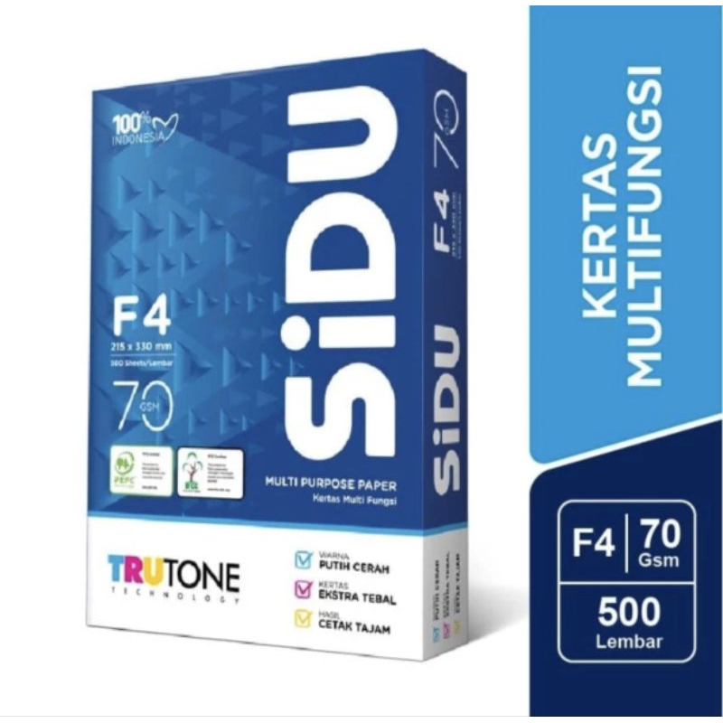 

Kertas F4 SIDU 70Gram