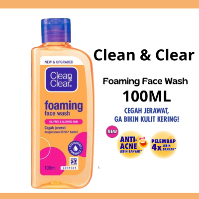 Ayune l CLEAN&CLEAR FOAMING FACE WASH / Clean and Clear/ Sabun Cuci Muka Oil free 100ml