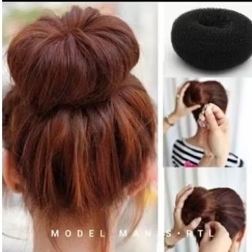 Donat hairbun maker alat cepol sanggul rambut bulat simple praktis