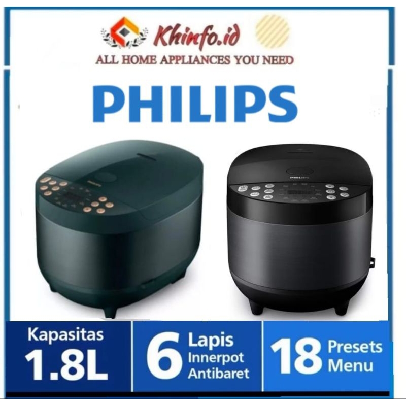 MAGIC COM DIGITAL 18 MENU HD4515/91/92  RICE COOKER PHILIPS 1,8liter GARANSI RESMI 2 TAHUN PHILIPS
