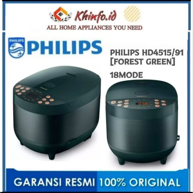 Ay00 MAGIC COM DIGITAL 18 MENU HD4515/91/92 RICE COOKER PHILIPS 1,8liter GARANSI RESMI 2 TAHUN