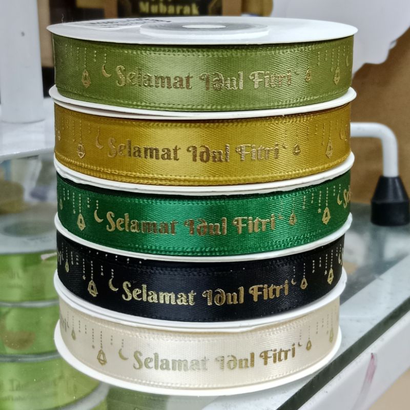 

Pita Idul Fitri Lebaran / Pita Hampers Lebaran 1,2cm per Roll
