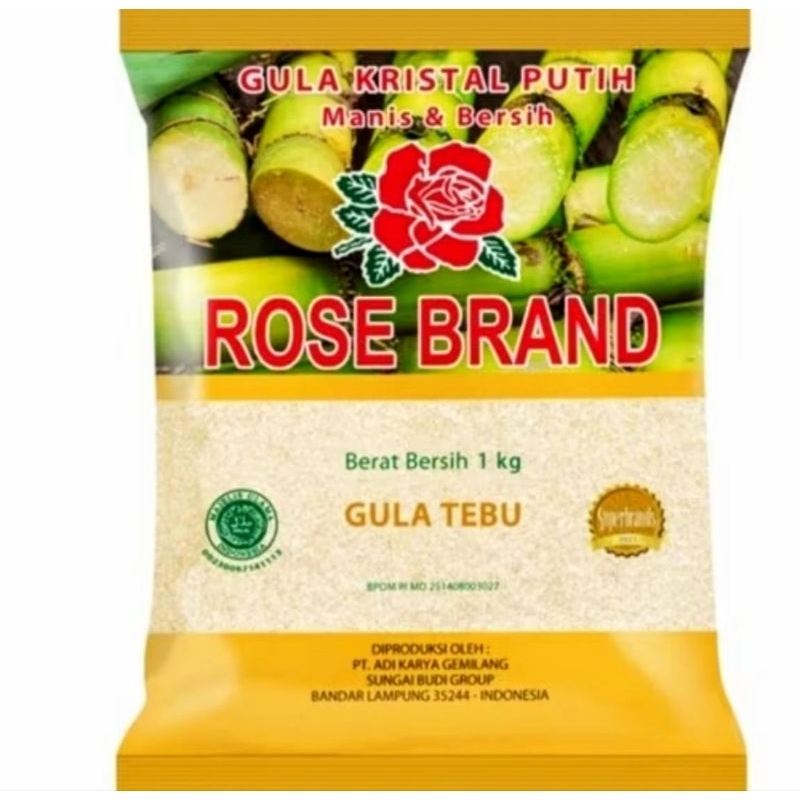 

Gula Pasir Rosebrand Premium 1 Kg
