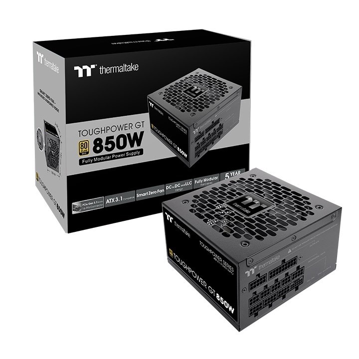 Thermaltake TOUGHPOWER GT 850W - Sumber Daya PC ATX 3.1 850W 80 Plus Gold Modular Hitam