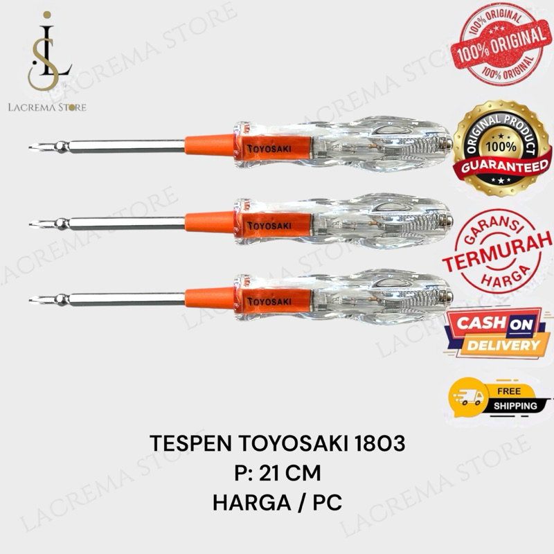 TESPEN BB TOYOSAKI 1803 | TESPEN BOLAK BALIK TOYOSAKI | OBENG LISTRIK BOLAK BALIK | OBENG BOLAK BALI