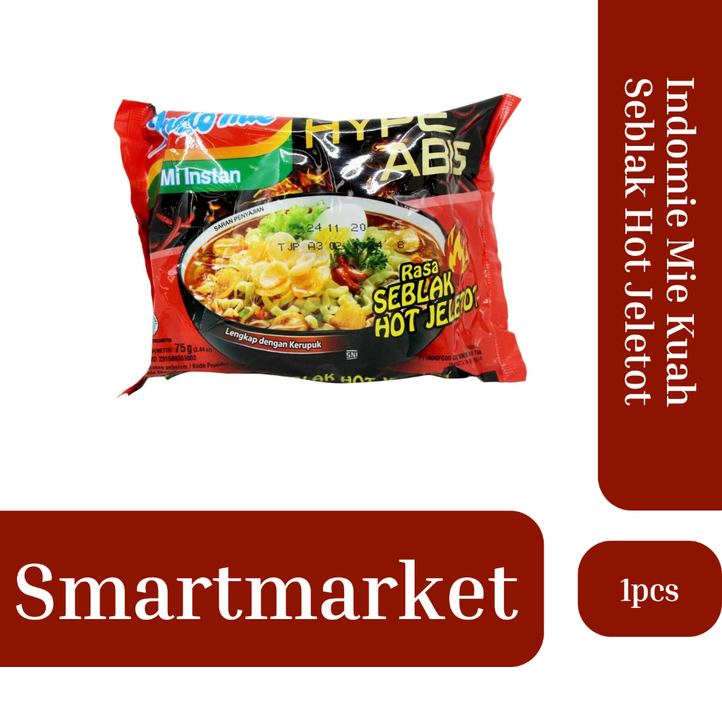 

Indomie Kuah Seblak Hot Jeletot I kemasan 1pcs I 100%Original