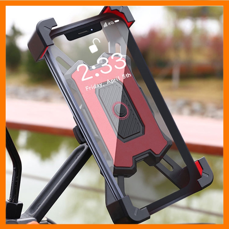 darmavanss - Holder HP Motor Spion Besi Rotasi 360 Anti Getar Super Kuat Tidak Mudah Jatuh