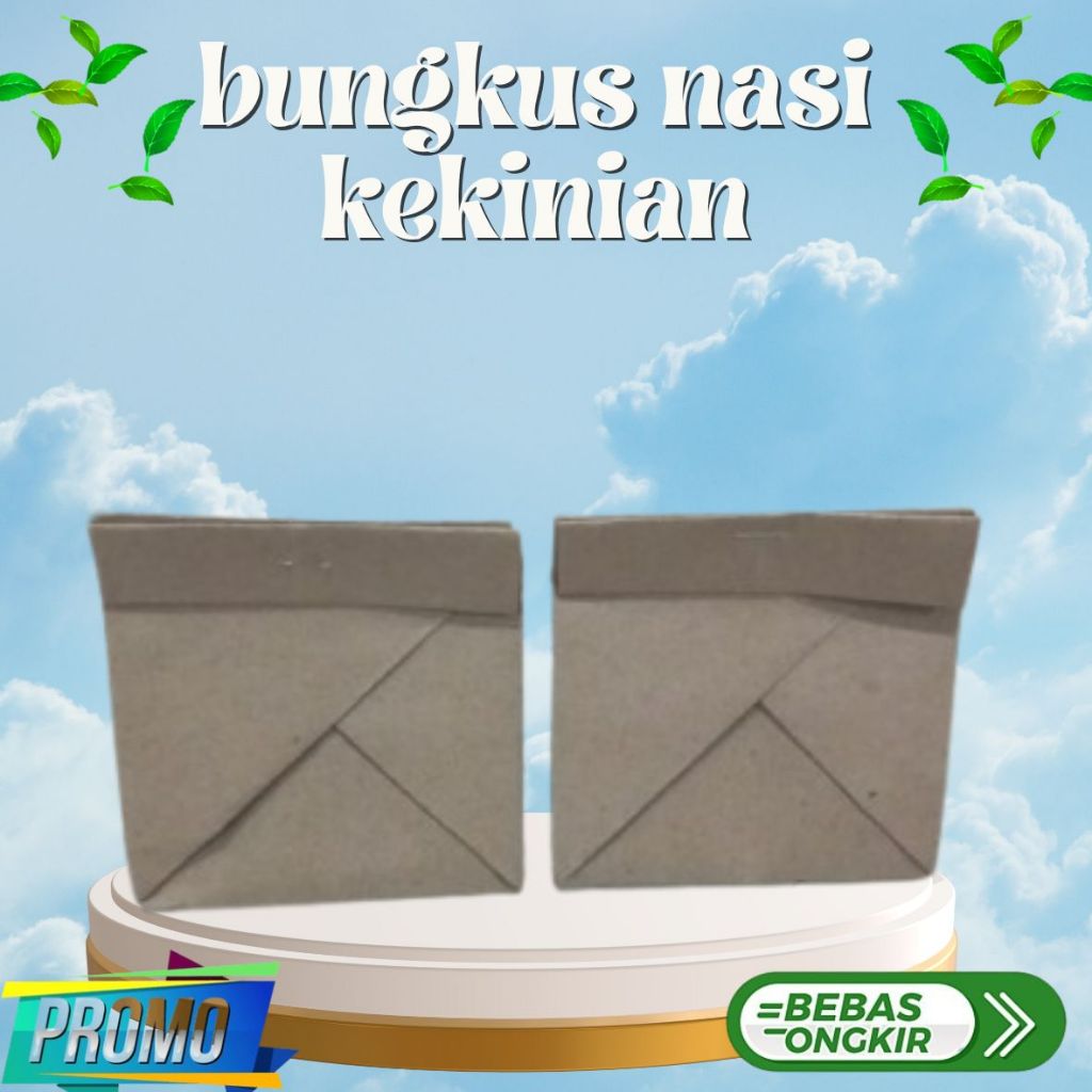 Bungkus Nasi Kekinian isi 50 pc Rice Pack  Pembungkus Nasi Laminasi bungkus nasi peper bag