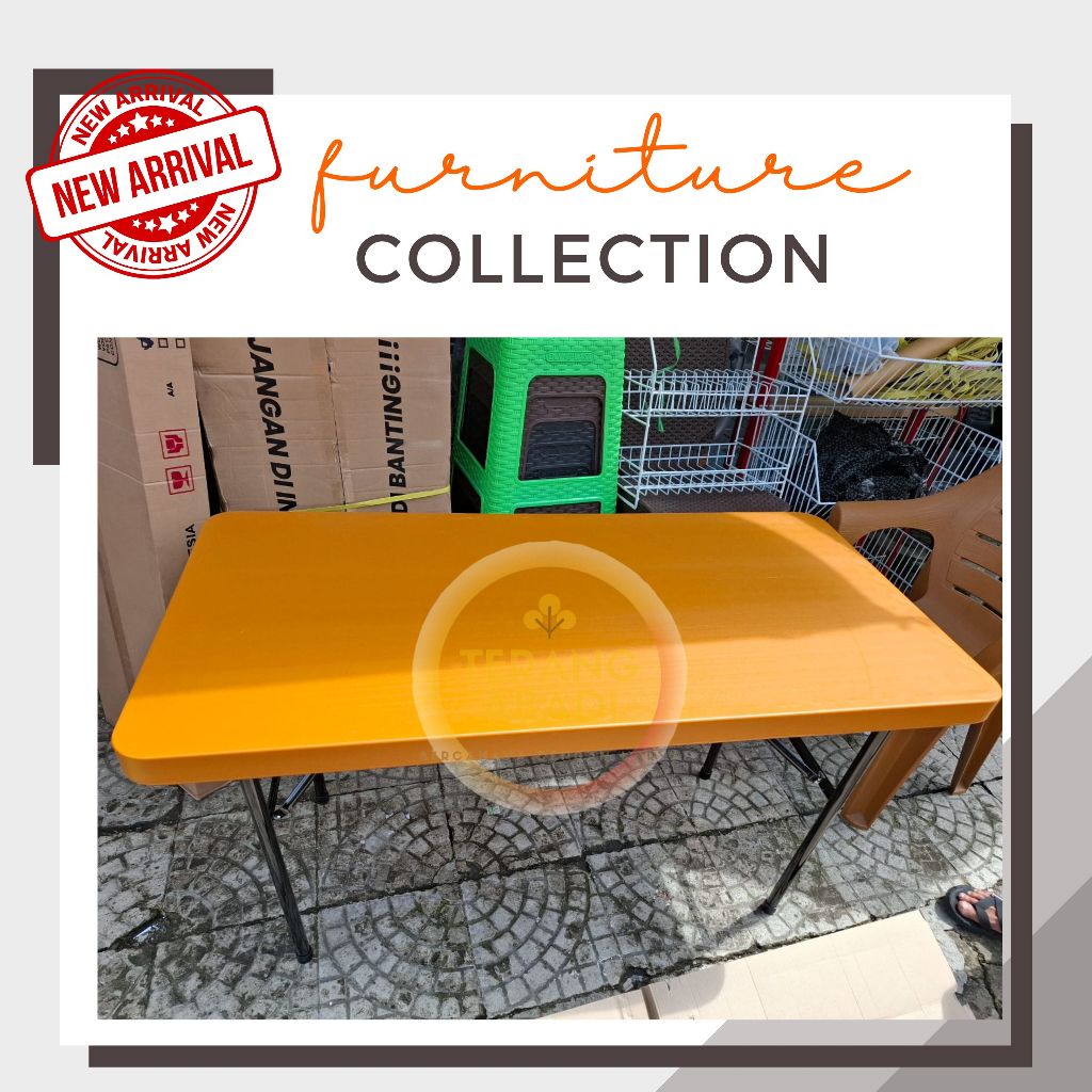 [Promo] Meja Lipat Jumbo Adjustable/ Meja Lipat Portable/ Meja Lipat Nandos/ Meja Lipat Uk 122 Cm