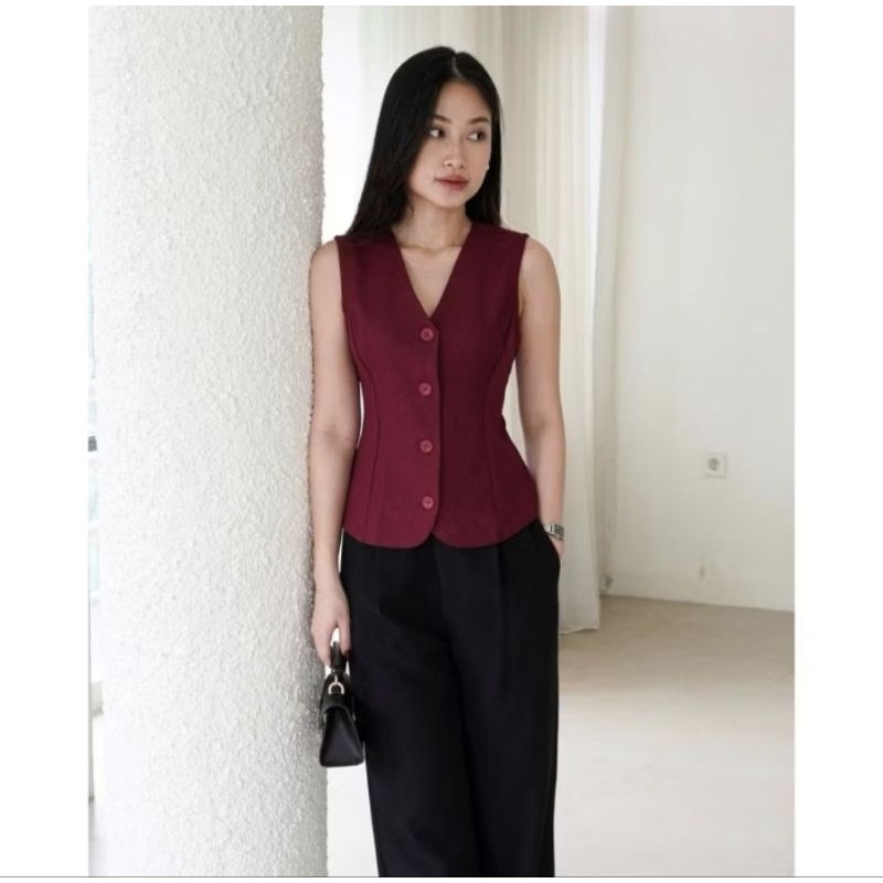 Vest Wanita Rompi Outer Terbaru Kekinian Wanita Korea Outer