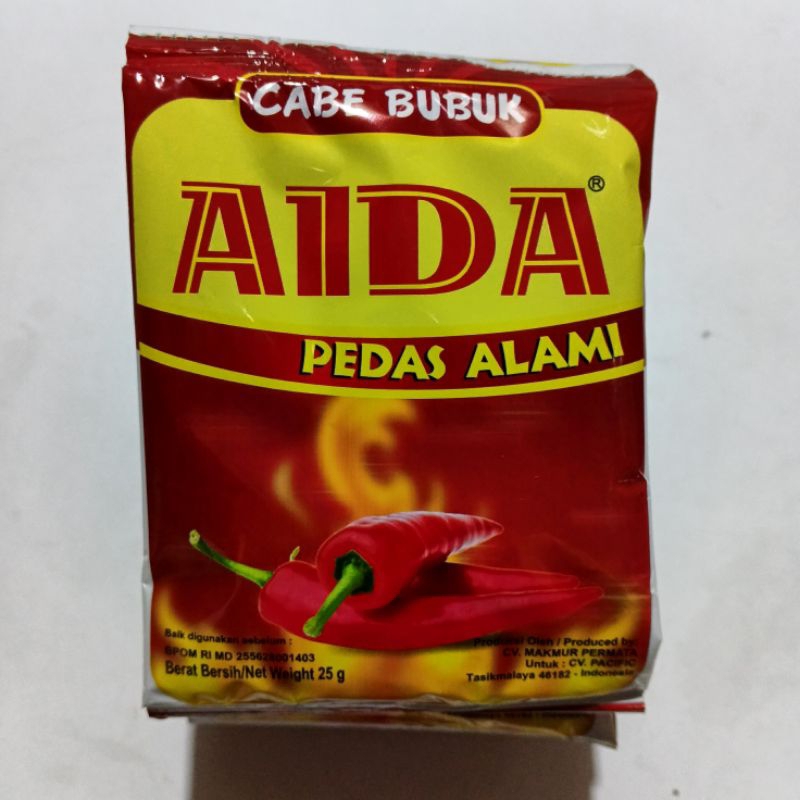 

Cabe bubuk AIDA 1 sachet 25 gram