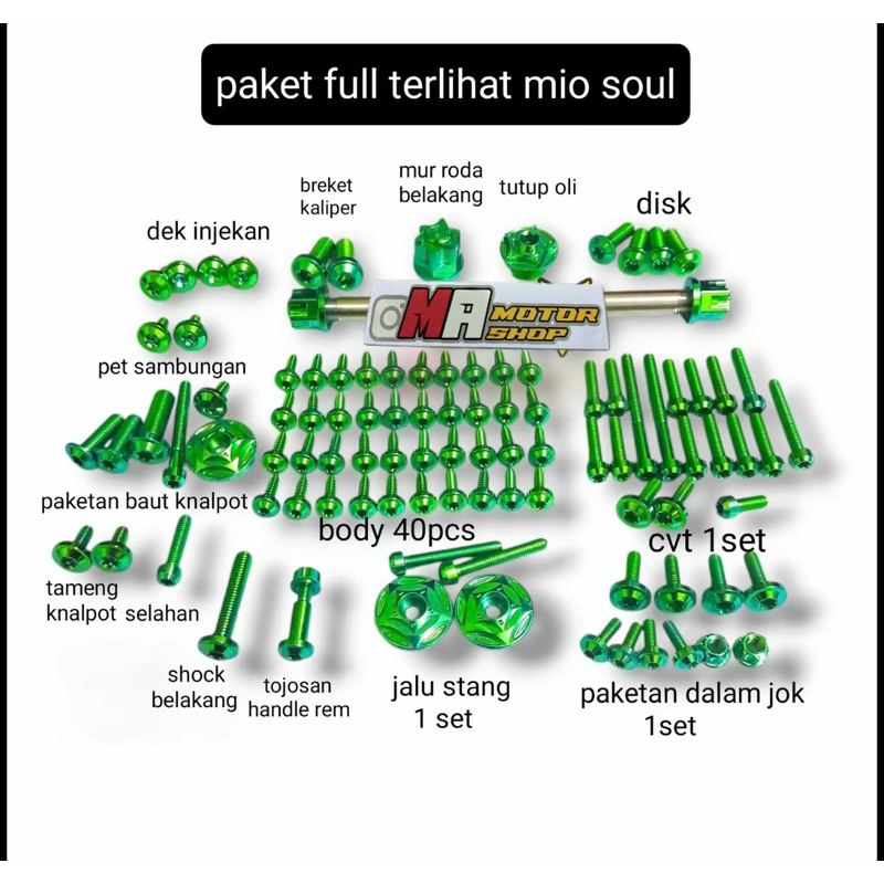 paket baut mio soul titanium