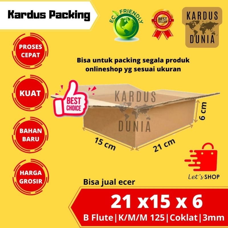 

kardus packing box UK 21x15x6cm