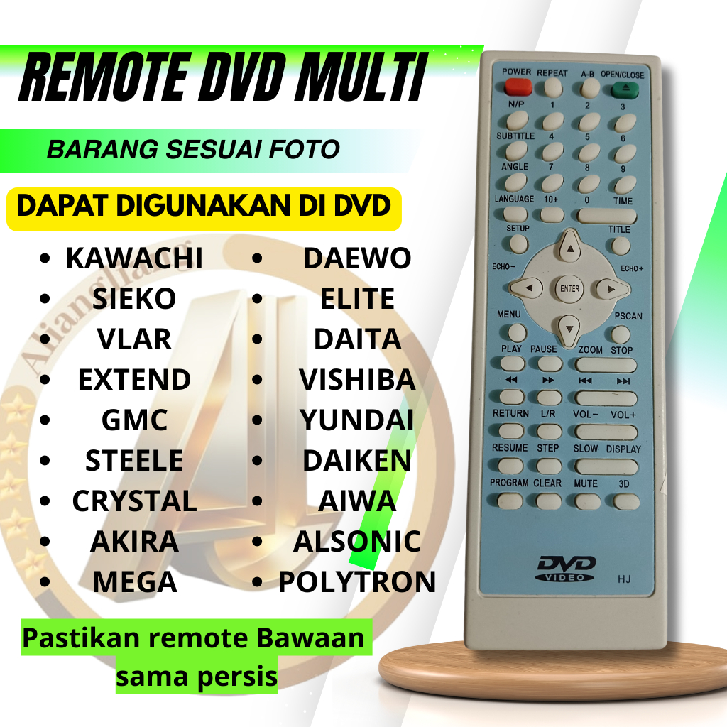 Remote Remot DVD Multi Cina GMC,TRISONIC,Steele