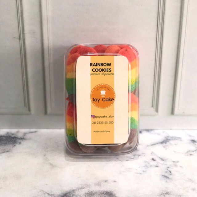 

KUE KERING LIDAH KUCING RAINBOW hampers lebaran
