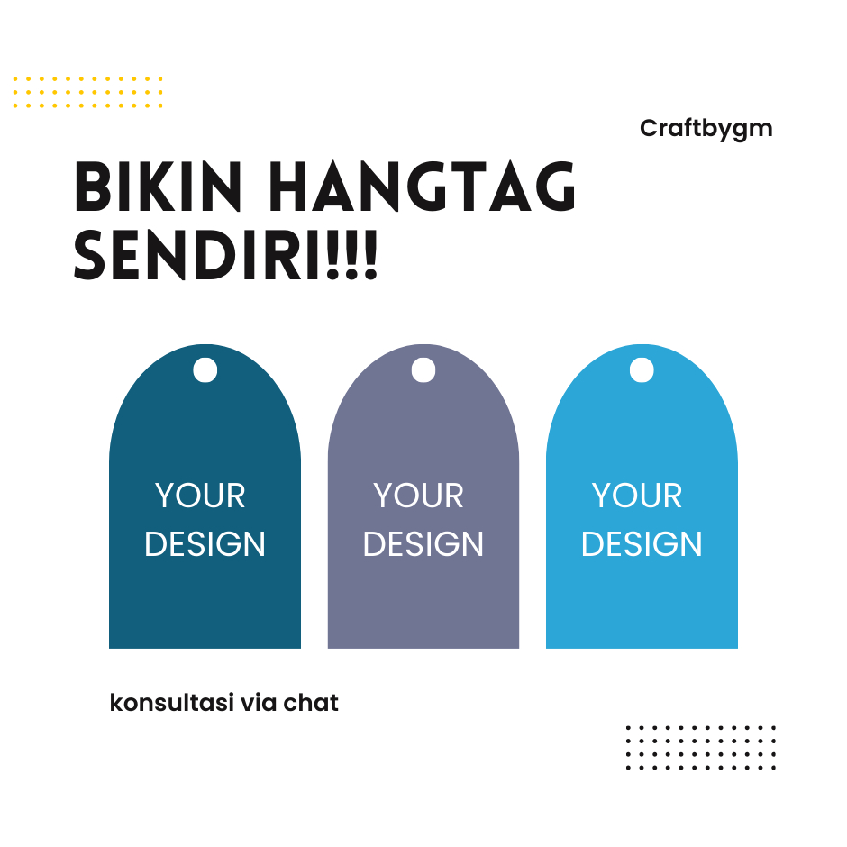 

Bikin Hangtag Sendiri, Custom hangtag | hangtag lebaran | hangtag souvenir | DLL