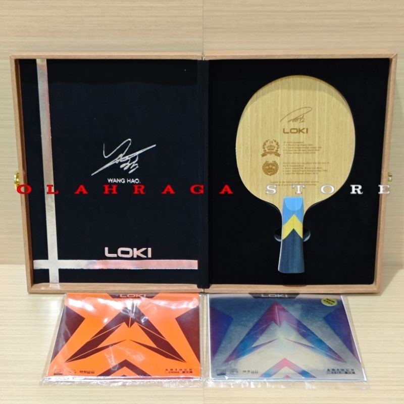 Bet Kayu Pingpong Loki Olympiade Honor Wanghao Aromatic Carbon Original fullset