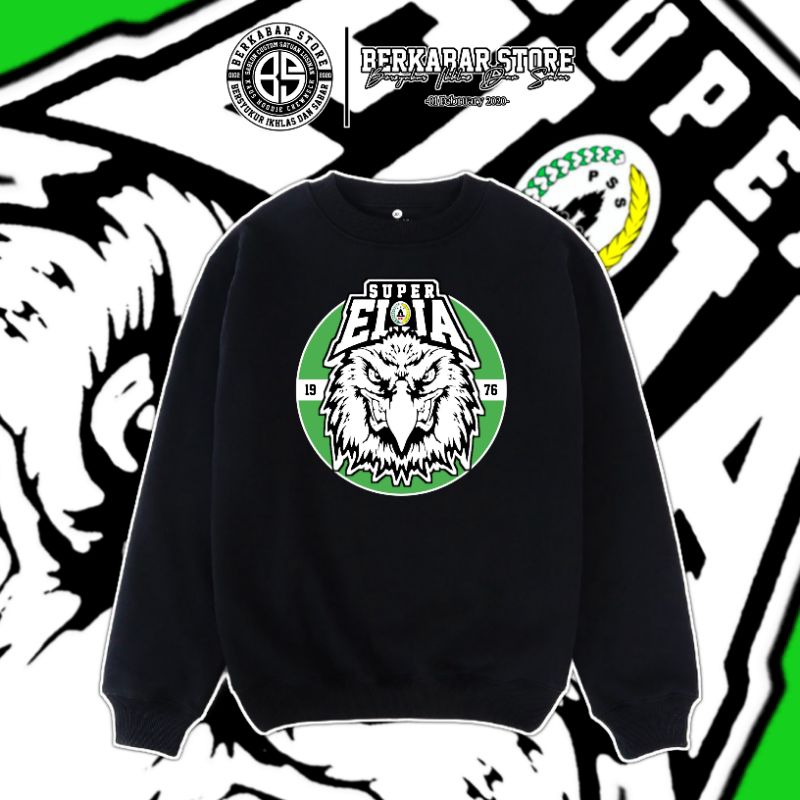 Crewneck Pss Sleman/Slemania/BCS - Super Elja 1976 •BerkabarStore•