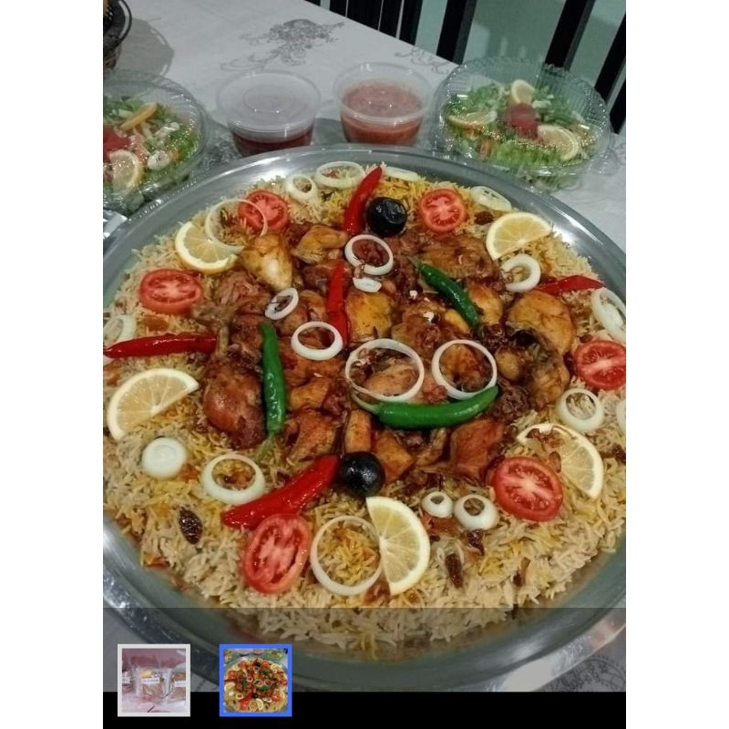 

Bumbu arabian kebuli mandhi bukhori, khabsah, briyani ukuran 1 liter beras tambah rempah,dan margarin