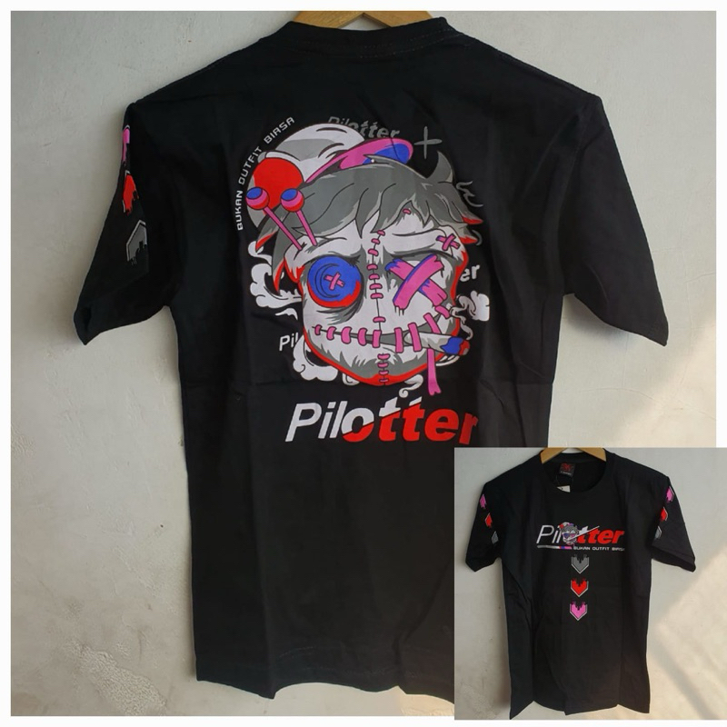 Kaos Atasan Anak Tanggung Motif Pilotter Bukan Outfit Biasa Warna Hitam