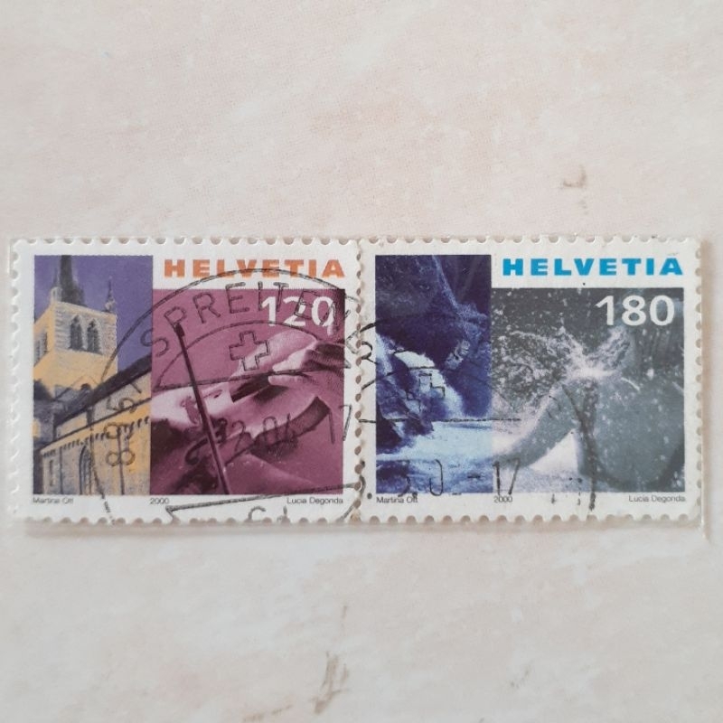 

Perangko Swiss Tourism Tahun 2000 set 2pcs