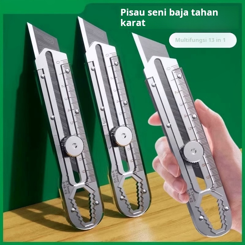 

Pisau serbaguna yang tajam dan tahan lama, desain yang aman, bilah yang dapat diganti, penting untuk kantor, ruang belajar, kerajinan tangan, dan DIY