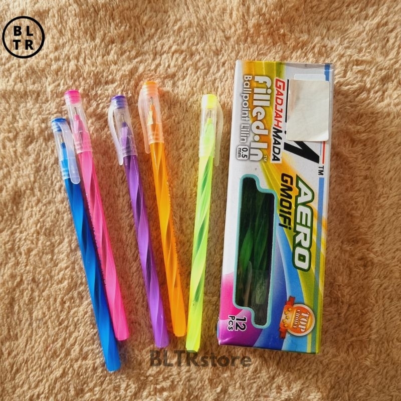 

PAK // BOLPOIN GEL 0.5 HITAM GM AERO HITAM ULIR MURAH (GM01FI) / PEN GEL/ PULPEN GEL //NEW ORIGINAL