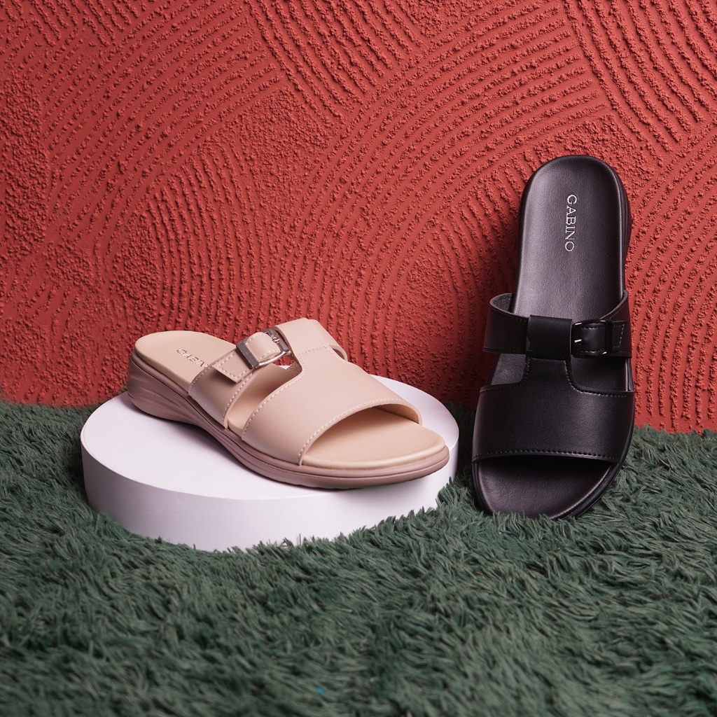 Gabino Sandal Wanita Wedges Slip On Casual Fika - G1CB4007