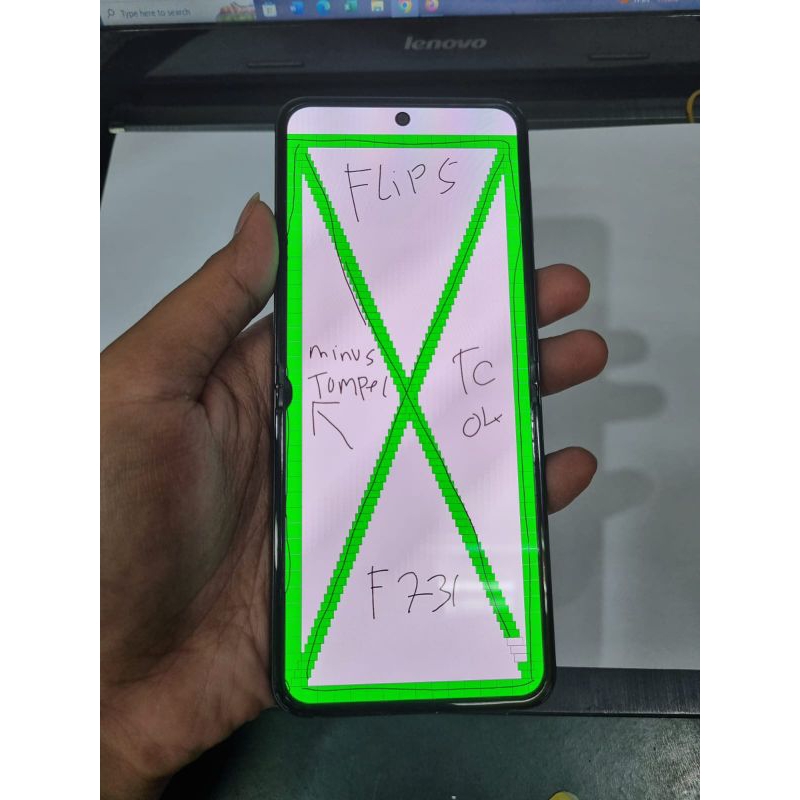 LCD SAMSUNG Z FLIP 5 - F731 ORIGINAL COPOTAN MINUS