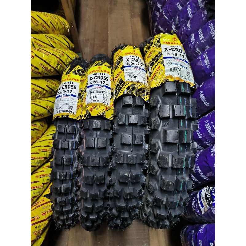 BAN LUAR CANGKUL SWALLOW X-CROSS SB-111 250-17 / 275-17 / 300-17 / 350-17 TUBETYPE