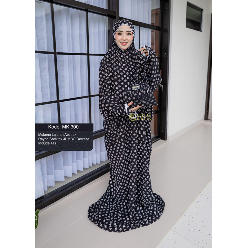 MUKENA ELZHAF BATIK | MUKENA POLOS MOTIF MALAMAN ORI ELZHAF