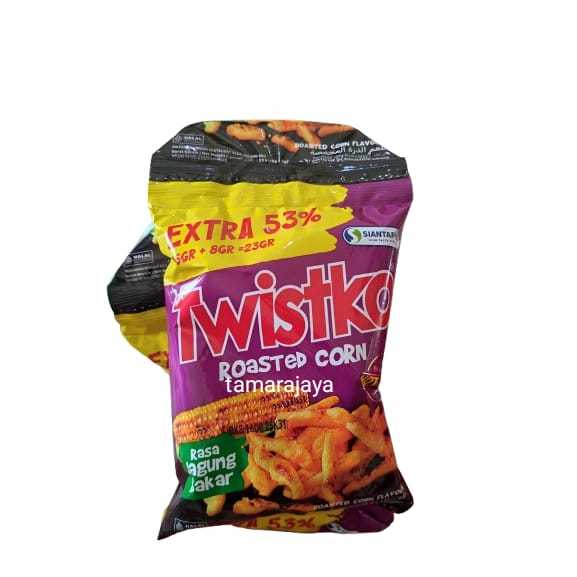 

Snack Twistko 23 Gram Jagung Bakar isi 10 Bungkus ( Harga 1 Renceng )