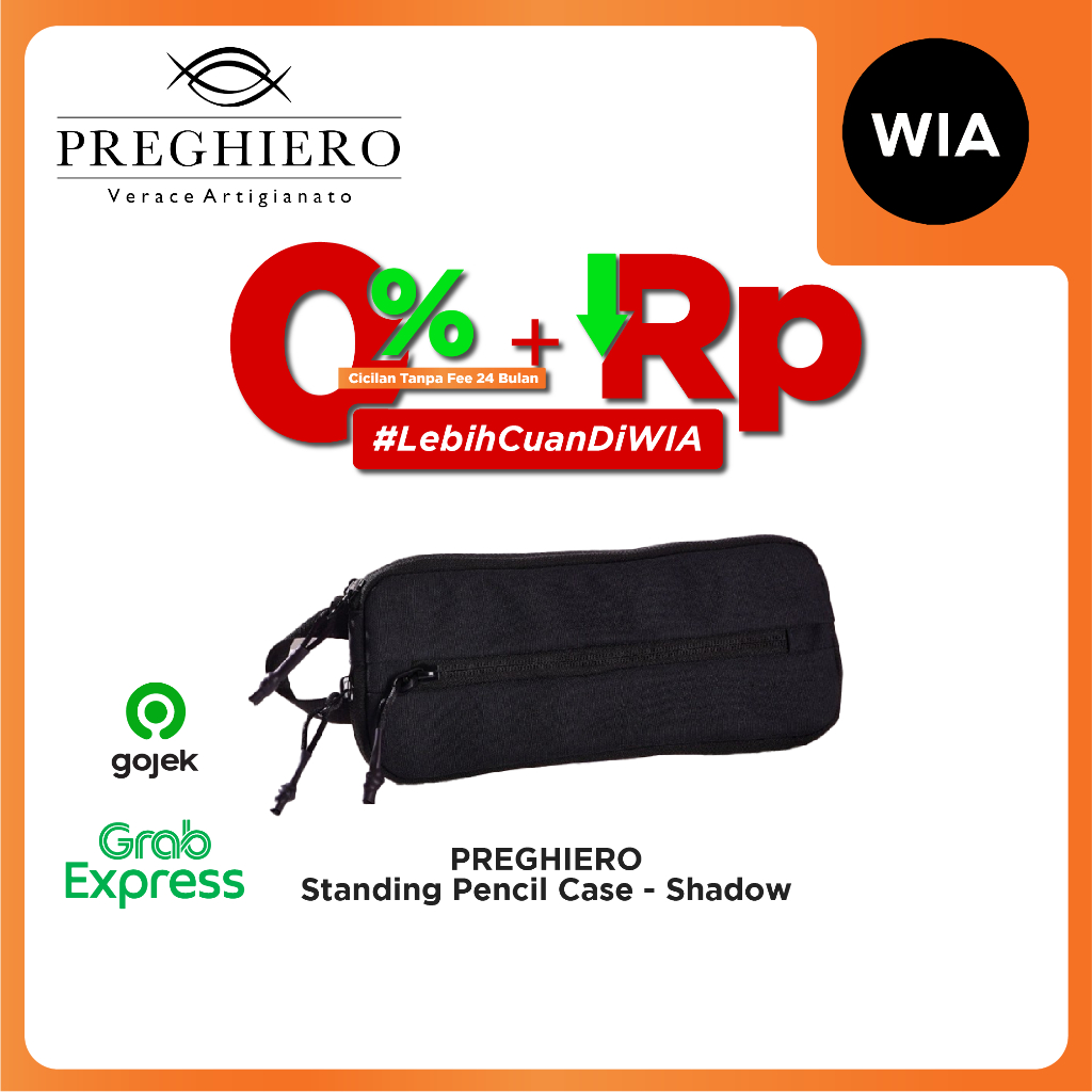 

WIA Preghiero Standing Pencil Case Shadow - Kotak Tempat Pensil Premium