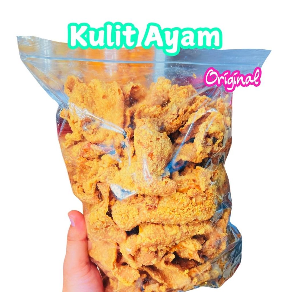 

Cemilan Kulit Ayam 500 gram / Kulit Ayam Kriukk Pedas Daun Jeruk